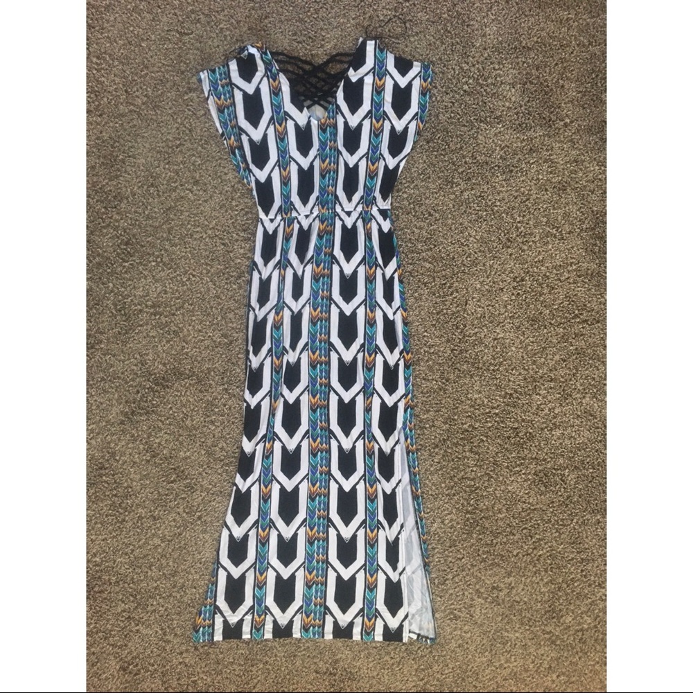 Colorful, Patterned Maxi Dress - Picture 2 of 5